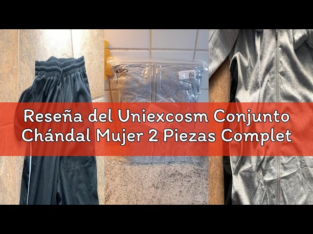 Vídeo relacionado con Chandal Mujer Completo Algodon Ropa Invierno Conjunto Punto Mujer 2 Piezas Pantalon Y Jersey Deporte Pijamas Navidad Jogger Otoño Pantalones Desmontables Gris M