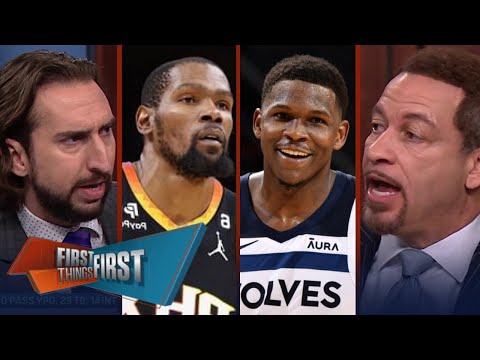 FIRST THINGS FIRST | \Edwards is the MVP\ - Nick Wright reacts to T-wolves swept Suns in series 4-0
