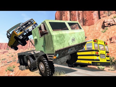 Realistic Cliff Drops #9 - BeamNG Drive Crashes | CrashBoomPunk