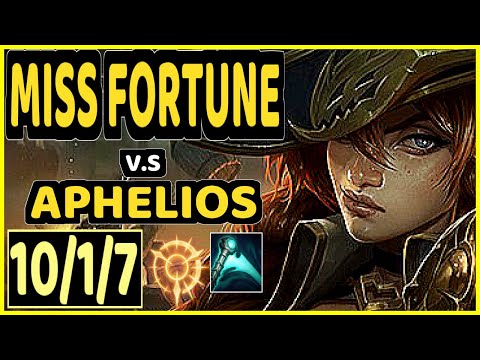 DOUBLELIFT (MISS FORTUNE) vs APHELIOS - 10/1/7 KDA BOTTOM ADC CHALLENGER GAMEPLAY - NA