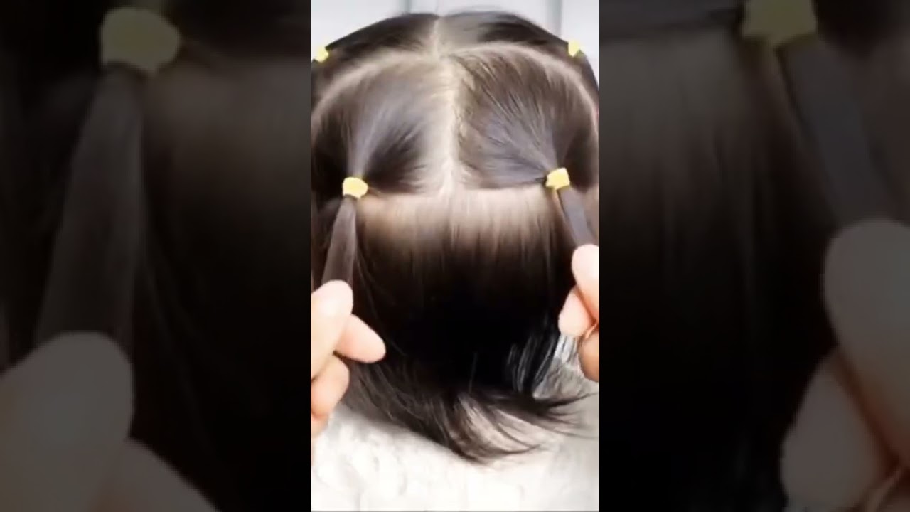 simple hairstyle for your daughter #kidshairstyles #kidsbraids #kidsfashion #braids #kids #kidsofins