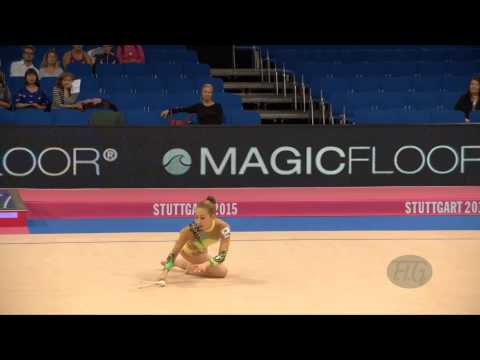 LEE Daae (KOR) 2015 Rhythmic Worlds Stuttgart - Qualifications Clubs