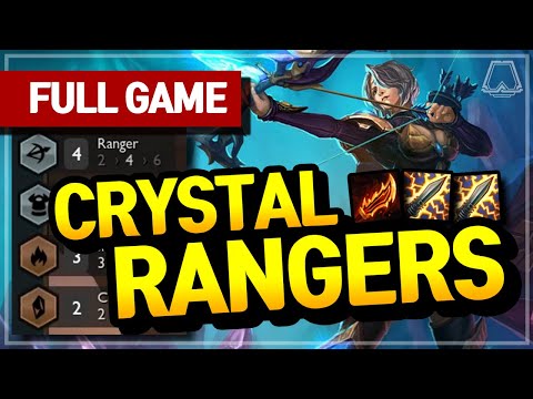 CRYSTAL RANGERS! (Ashe Carry Comp) - Teamfight Tactics Full Game | TFT