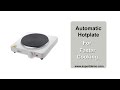 Electric Hot Plate Cooktop Perfect Alternate For Your Kitchen