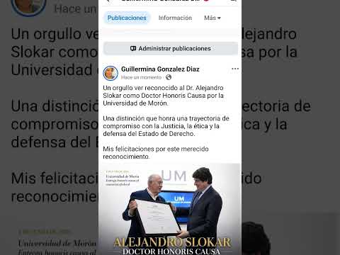🎓 Alejandro Slokar | Doctor Honoris Causa Universidad de Morón#AlejandroSlokar#Argentina #Bs.Aires