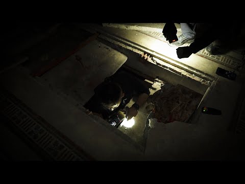 LET'S ENTER THE CRYPTS CONTAINING THE BONES OF 19TH-CENTURY BODIES! THE CAMERA TAKES THE IMAGES B...