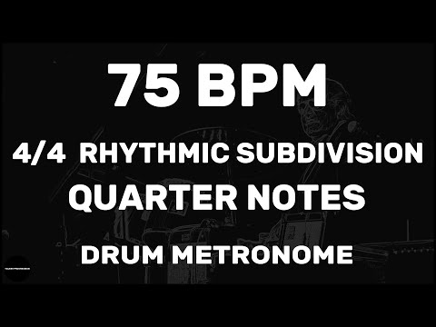 Quarter Notes | Drum Metronome Loop | 75 BPM
