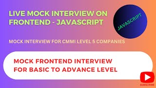 Download the video "Frontend LIVE Interview | Mock Interview | UI | Frontend | JAVASCRIPT Common Interview Questions"