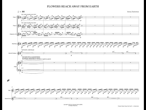 Jeremy Zuckerman, "Flowers Reach Away From Earth" Full Score