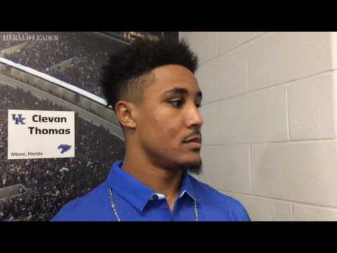 Clevan Thomas likes UK offense