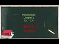 Q4 Ex 2 4 Polynomials Ll Chapter 2 NCERT Class 9th Maths Solutions Ll