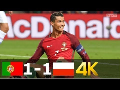 Portugal vs Poland 1-1 (pen 5-3) - UHD 4k EURO 2016 - Full Highlights (English Commentary)