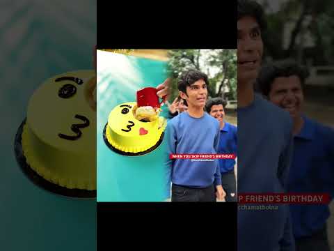 Skipping a friend's birthday. #shorts #explore #birthday #party #friends #funny #comedy #celebration