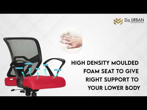 Metro black medium back leather executive chair