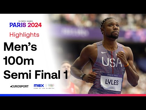 Oblique Seville & Noah Lyles Qualify for 100m Final 😳 | Men's 100m Semi Final 1 #Paris2024 #Olympics