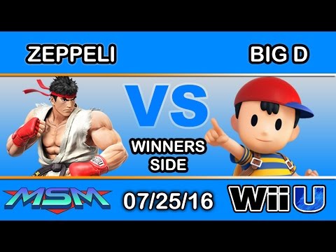 MSM 59 - Zeppeli (Ryu) Vs. | Big D | (Ness) Winners Side - Smash Wii U