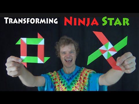 Four Pointed Transforming Ninja Star Boomerang