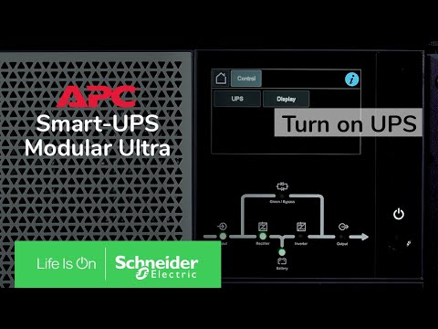 Image of APC Smart-UPS Modular Ultra 5-20kW - How to turn on the UPS
