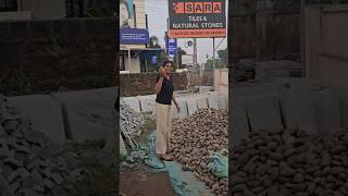 ഉരുളൻ കല്ല് 1kg വെറും 6.5rs🤩മുറ്റം style ആക്കാം #pebbles #minivlog #gardening #lifestyle