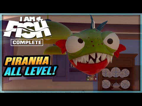 I AM FISH Gameplay Walkthrough - Piranha All Levels 1/2/3 | PC Xbox Series X Game Pass