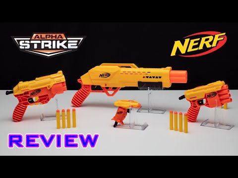 Видео обзор Набор с мишенями и бластером Nerf Alpha Strike Cobra RC-6