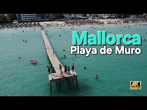 Playa de Muro 🇪🇸 flying over! A Drone Journey from East to West
