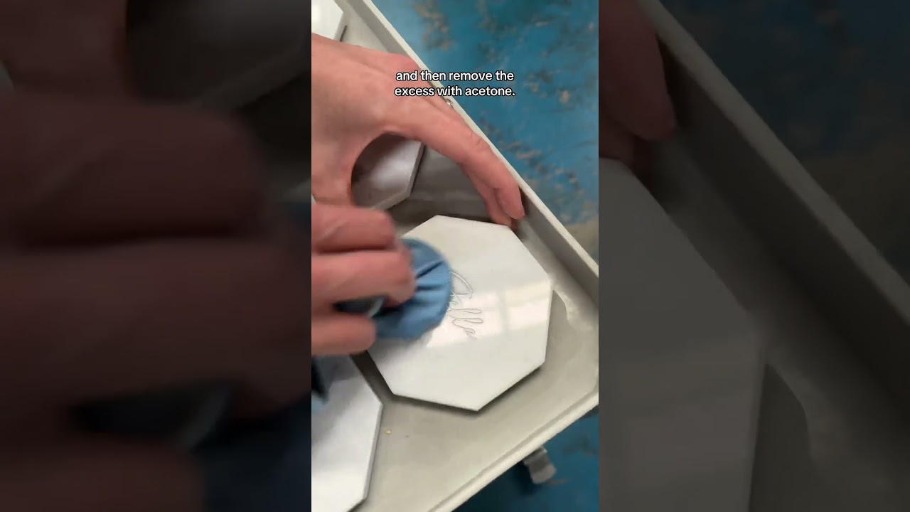 Unique Wedding Favour Gift Idea | Laser Engraved White Marble Coasters