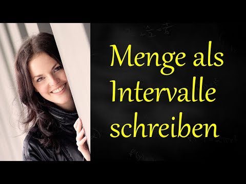 Mengen als Intervalle schreiben, Intervallschreibweise