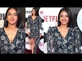 Akansha Ranjan Hot In Sexy Short V Neck Dress