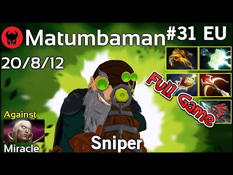 Matumbaman [Liquid] plays Sniper!!! Dota 2 Full Game 7.21
