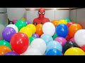 Spider Man Popping Balloons Trick Shots Compilation Full Episode