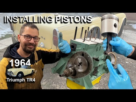 1964 TR4 - Part 12 - Connecting rods, Pistons and Timing gears
