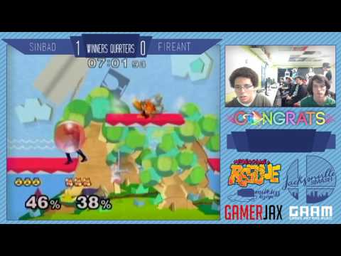 Jax Smash Weekly 1/5 - Fire Ant(Fox) Vs Sinbad(Shiek) - Melee Winners Quarters