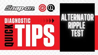 Alternator Ripple Test | Alternator AC Ripple Test | Quick Tip