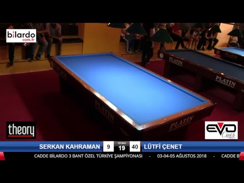 SERKAN KAHRAMAN & LÜTFİ ÇENET Bilardo Maçı - CADDE BİLARDO 3 BANT ÖZEL TÜRKİYE ŞAMPİYONASI-Yarı Final