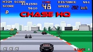 Chase HQ playing (badly) on the Amiga