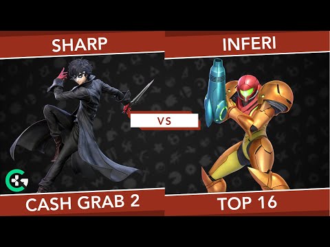 Cash Grab 2 Top 8 - Inferi (Samus, Dark Samus) Vs. Sharp (Joker) Smash Ultimate