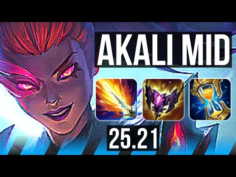 AKALI vs VEIGAR (MID) | Legendary | EUW Master | 25.21