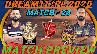 #IPL2020 - Match 28 : RCB vs KKR : HEAD TO HEAD MATCHES - #TEAMCOMPARISON : #KKRvRCB : #RCBvKKR
