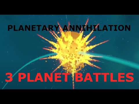 Planetary Annihilation: TITANS  3 Players 3 Planets (No Commentary Only Gameplay)