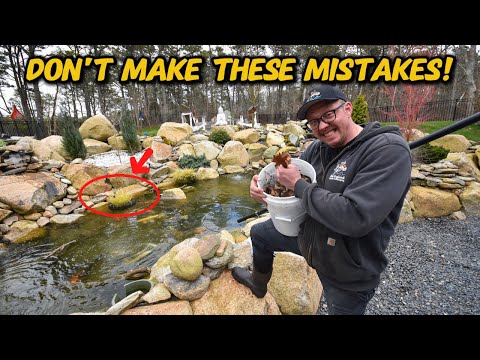 COMMON MISTAKES PEOPLE MAKE WHEN CLEANING THEIR POND!