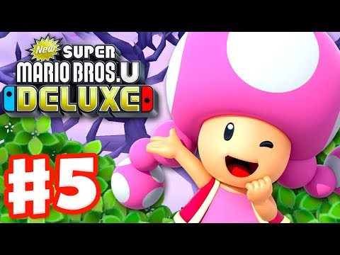 New Super Mario Bros U Deluxe - Gameplay Walkthrough Part 5 - Soda Jungle! (Nintendo Switch)