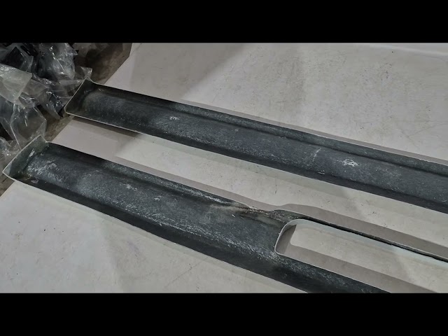 Ford Transit 2014- рр. Бокові пороги (під фарбування) Video 1