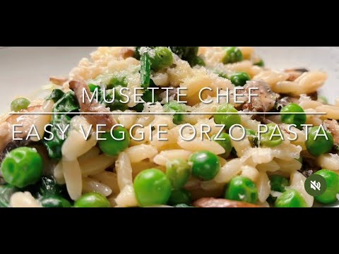 Super Creamy Mushroom & Orzo Pasta (Vegetarian)