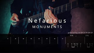 MONUMENTS - Nefarious (Instrumental) (Playthrough)(Guitar TAB)(Guitar cove)(ギター練習用)(ギタータブ譜)