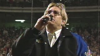 WS1995 Gm5: Walsh sings national anthem in Cleveland