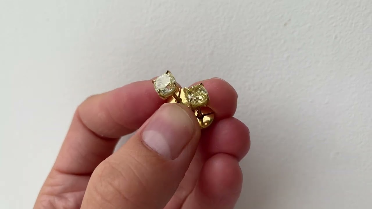 Earrings - 2.44 carat