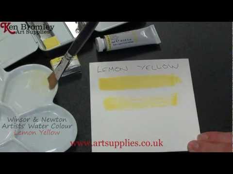 Winsor & Newton Artists' Water Colour paint Lemon Yellow 347 Series 4