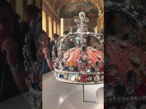CROWN of KING LOUIS XV #asmr #asmrsounds #shorts #short #louvremuseum #kinglouie