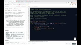 YouTube video 'leetcode 2606. Find the Substring With Maximum Cost -  largest subarray sum,  DP or Kadane'